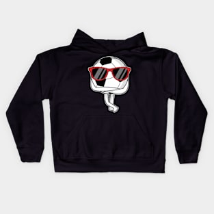 Soccer Player With Sunglasses At Soccer Kids Hoodie